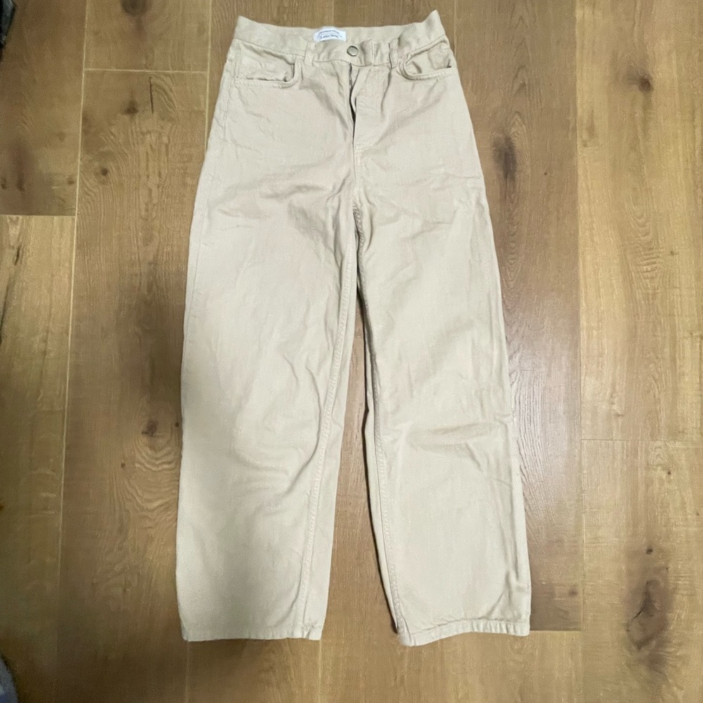 & other Stories High Rise Crop Straight Pants